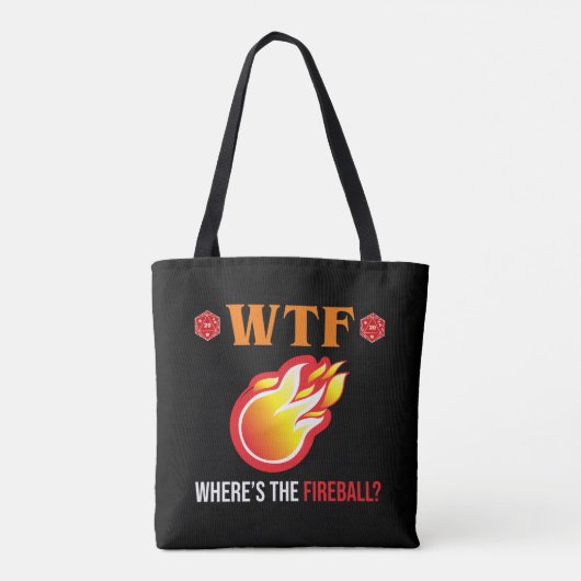WTF - Waar is de vuurbal? Tote Bag (Achterkant)