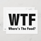 WTF Waar is het eten? Briefkaart (Voorkant / Achterkant)