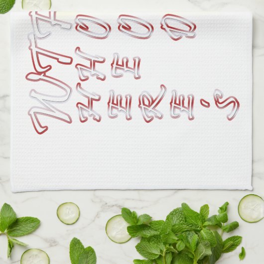 WTF (Waar is het eten) Theedoek (Gevouwen)