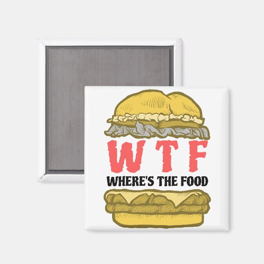 WTF Waar is het voedsel? Magneet (Voorkant / Achterkant)