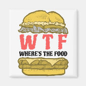 WTF Waar is het voedsel? Magneet (Voorkant)