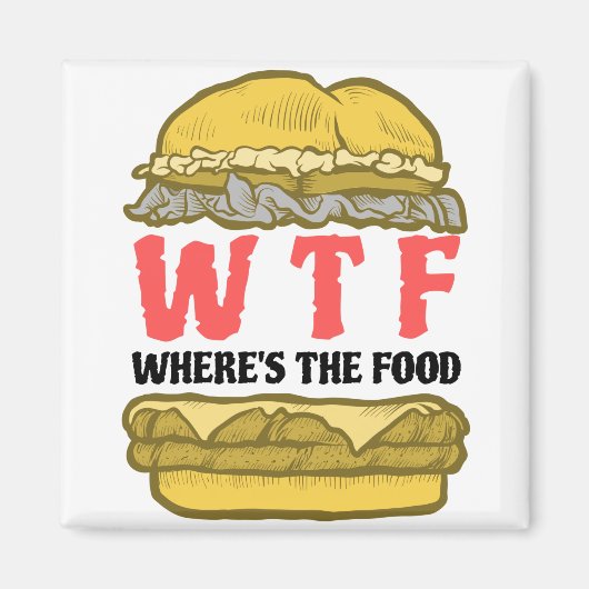 WTF Waar is het voedsel? Magneet (Voorkant)