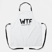 WTF Waar is het voedsel? Schort (Voorkant)