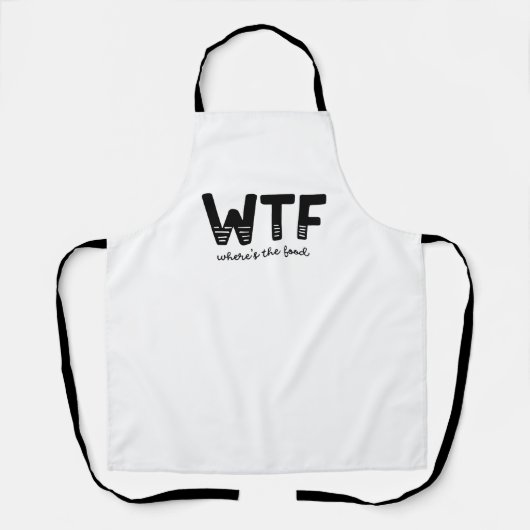 WTF Waar is het voedsel? Schort (Voorkant)