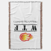 WTF - Waar is het vuurbal? Deken (Voorkant Verticaal)