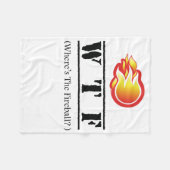 WTF - Waar is het vuurbal? Fleece Deken (Voorkant (Horizontaal))