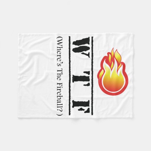 WTF - Waar is het vuurbal? Fleece Deken (Voorkant (Horizontaal))