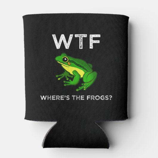 WTF - Waar zijn de kikkers? Blikjeskoeler (Achterkant)