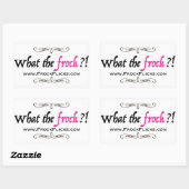 WTF?! - Wat de Frock?! -Stickers Rechthoekige Sticker (Vel)