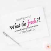 WTF?! - Wat de Frock?! -Stickers Rechthoekige Sticker (Envelop)