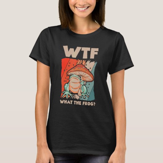 WTF Wat De Kikker Amfibie 4 T-shirt (Voorkant)