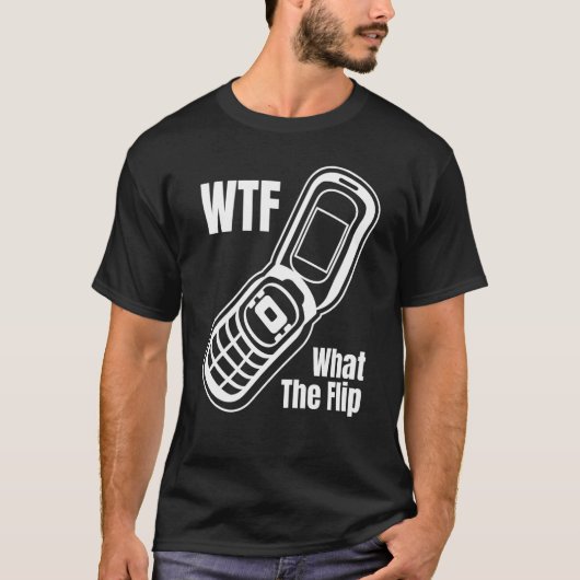 WTF wat de lippentelefoon van de Telefoon van de T T-shirt (Voorkant)
