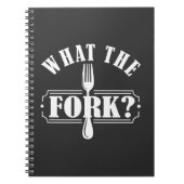 WTF wat de vork aanmaakt Hilarisch Gezegde forken Notitieboek (Voorkant)