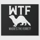 WTF Where's The Ferret Animal Gift Cadeaupapier (Vlak)