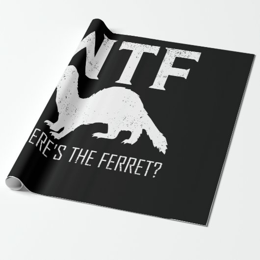 WTF Where's The Ferret Animal Gift Cadeaupapier (Uitgerold)
