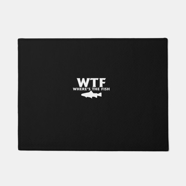 wtf where's the fish deurmat (Voorkant)