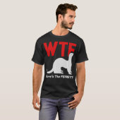WTF Wherret Ferret Funny Ferret Animal T-shirt (Voorkant volledig)