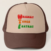 WTF Whiskey Tango Foxtrot pret acroniem Trucker Pet (Voorkant)