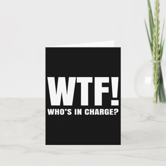 WTF Wie heeft de leiding Kaart (Voorkant)