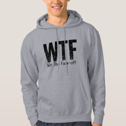 WTF: Win de Face-off (Hockey) Hoodie (Voorkant)