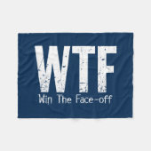 WTF: Win het afgevechtsvliegtuig (Hockey) Fleece Deken (Voorkant (Horizontaal))