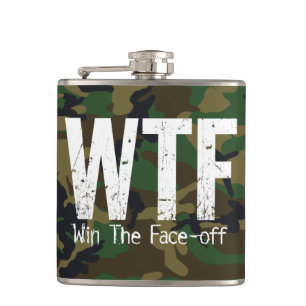 WTF: Win het gezicht-off (Hockey) Heupfles