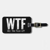WTF: Win The Face-off (Hockey) Bagagelabel (Voorkant horizontaal)