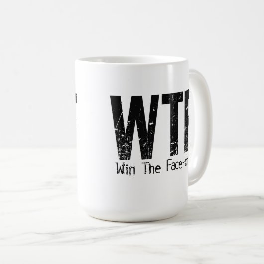 WTF: Win The Face-off (Hockey) Koffiemok (Voorkant rechts)