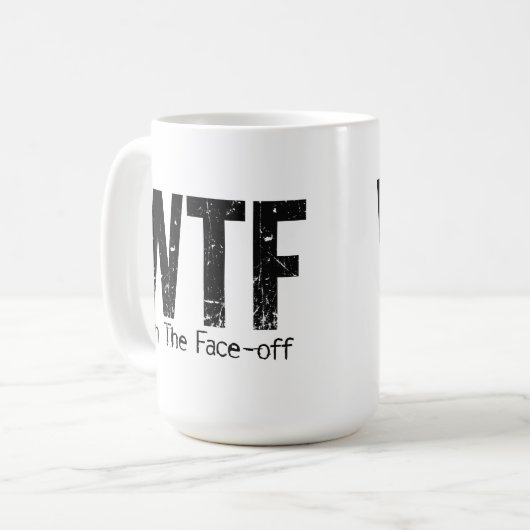 WTF: Win The Face-off (Hockey) Koffiemok (Voorkant links)