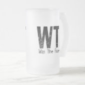 WTF: Win The Face-off (Hockey) Matglas Bierpul (Voorkant rechts)