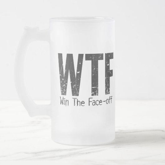 WTF: Win The Face-off (Hockey) Matglas Bierpul (Links)