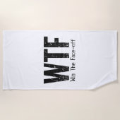 WTF: Win The Face-off (hockey) Strandlaken (Voorkant)