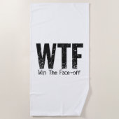 WTF: Win The Face-off (hockey) Strandlaken (Voorkant)