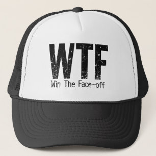 WTF: Win The Face-off (Hockey) Trucker Pet