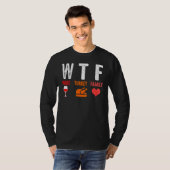 WTF Wine Turkey Family   Thanksgiving T-shirt (Voorkant volledig)