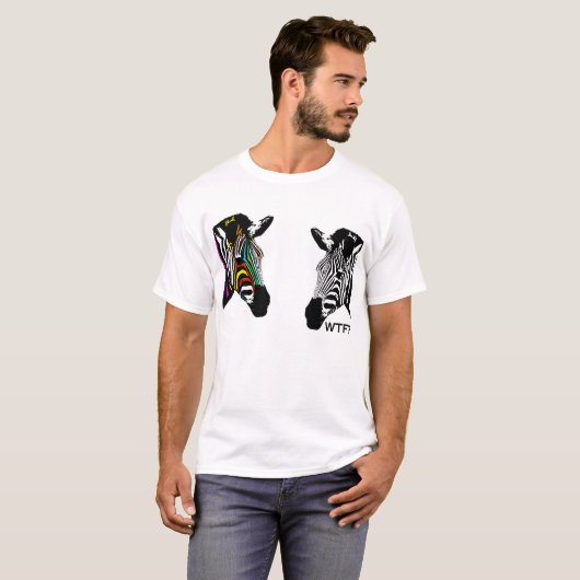 WTF? Zebra T-shirt (Voorkant volledig)