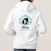 WTFarm Dames hoodie printen voor en achter (Achterkant)
