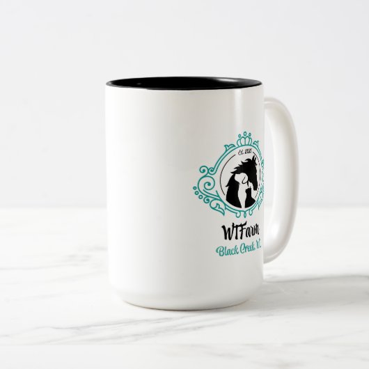 WTFarm-Mok Tweekleurige Koffiemok (Voorkant rechts)