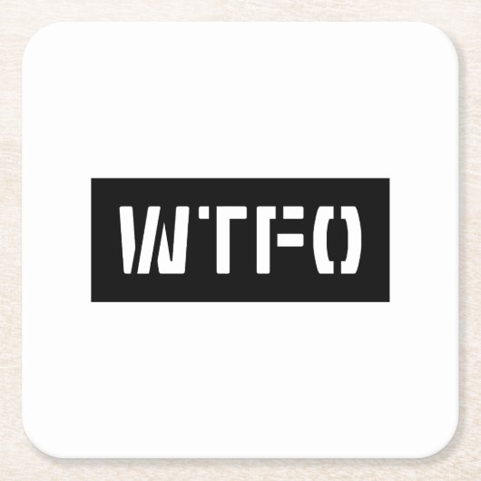 WTFO KARTONNEN ONDERZETTERS (Voorkant)