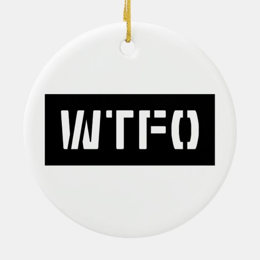 WTFO KERAMISCH ORNAMENT (Achterkant)