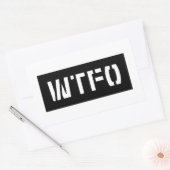 WTFO RECHTHOEKIGE STICKER (Envelop)