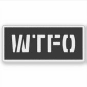 WTFO STICKER (Voorkant)