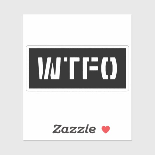 WTFO STICKER (Vel)