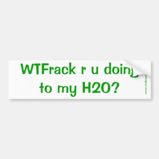 WTFrack doet u dat? Bumpersticker