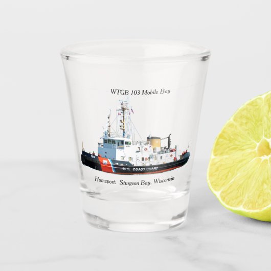 WTGB 103 Mobile Bay shotglas Shot Glas (Voorkant)