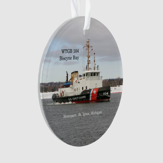 WTGB 104 Biscyne Bay acrylormene Ornament (voorkant)