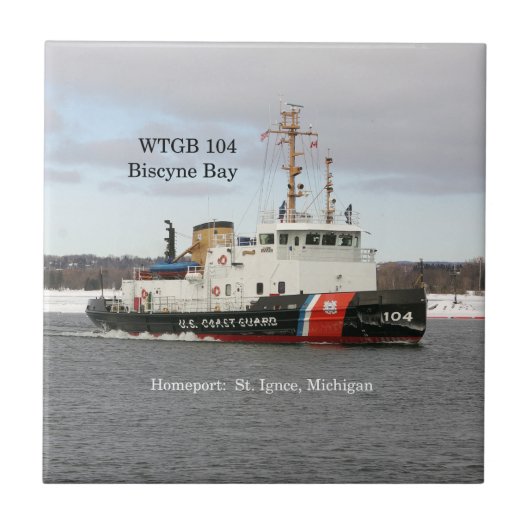 WTGB 104 Biscyne Bay-tegels Tegeltje (Voorkant)