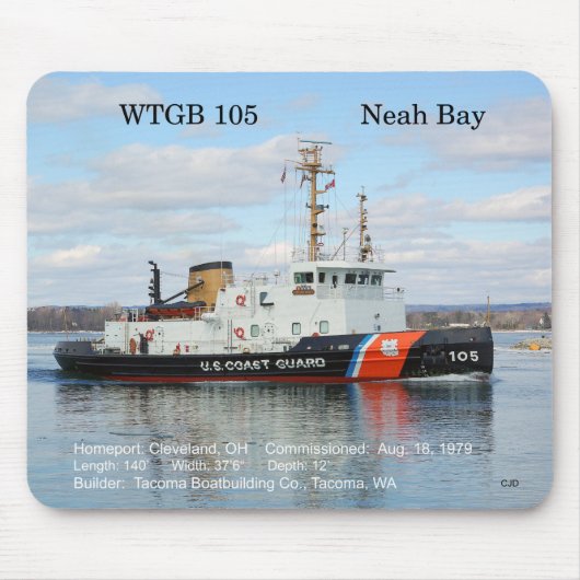 WTGB 105 Neah Bay mousepad Muismat (Voorkant)
