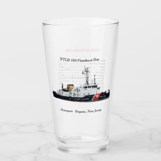 WTGB 107 Penobscot Bay info glass Glas (Voorkant)