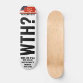 WTH? BLACK AMERICA Skateboard (Voorkant)